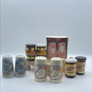 Vintage Ceramic Salt and Pepper Shakers Oregon Coast & Washington  Lot of 4 sets